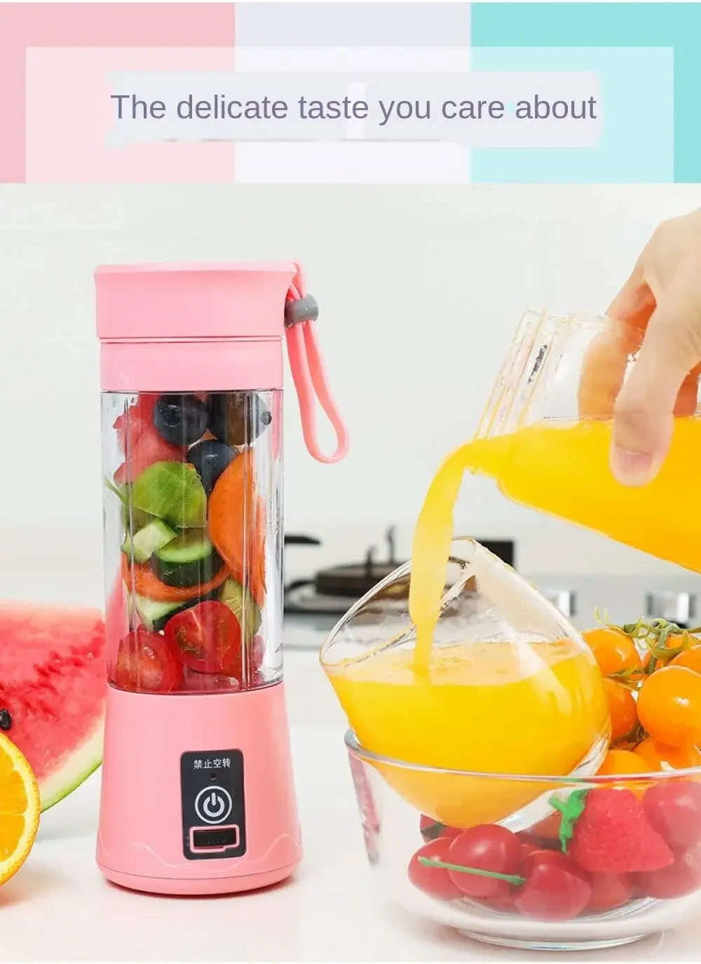 ✨ Mini Electric Juicer – USB Rechargeable Portable Smoothie & Fruit Blender
